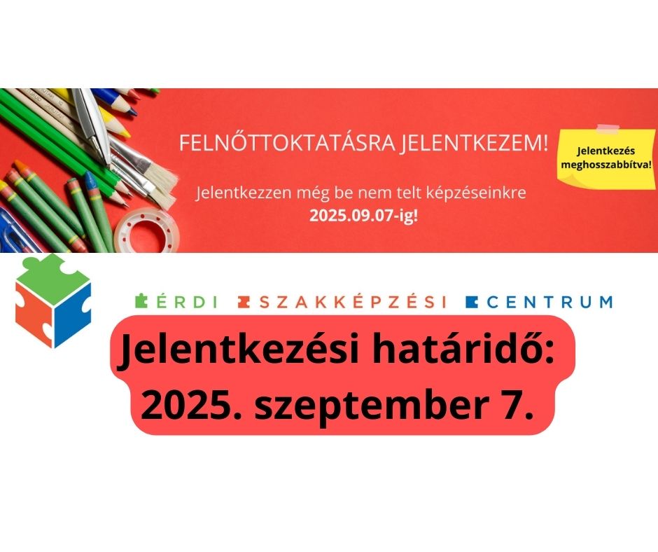 Jelentkezzen 2025. szeptemberben induló, még be nem telt ingyenes szakmai képzéseinkre!