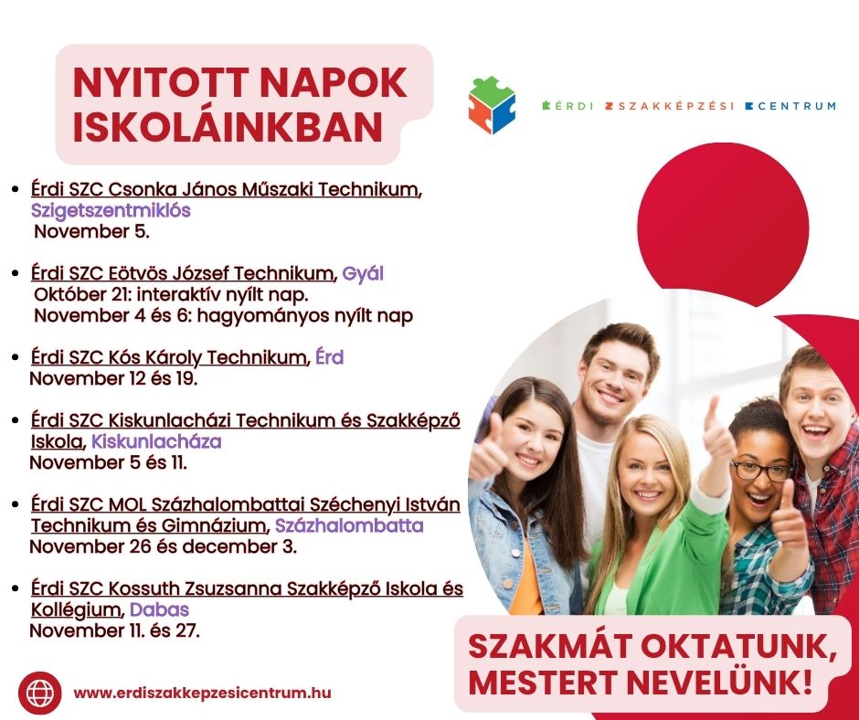 Nyitott napok iskoláinkban